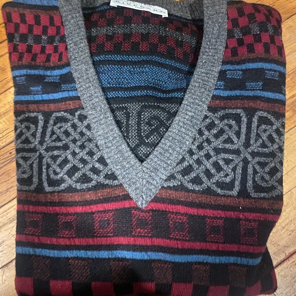 GIVENCHY VTG WOOL Frm ITALY ORIENTAL Sweater RARE - Picture 11 of 11